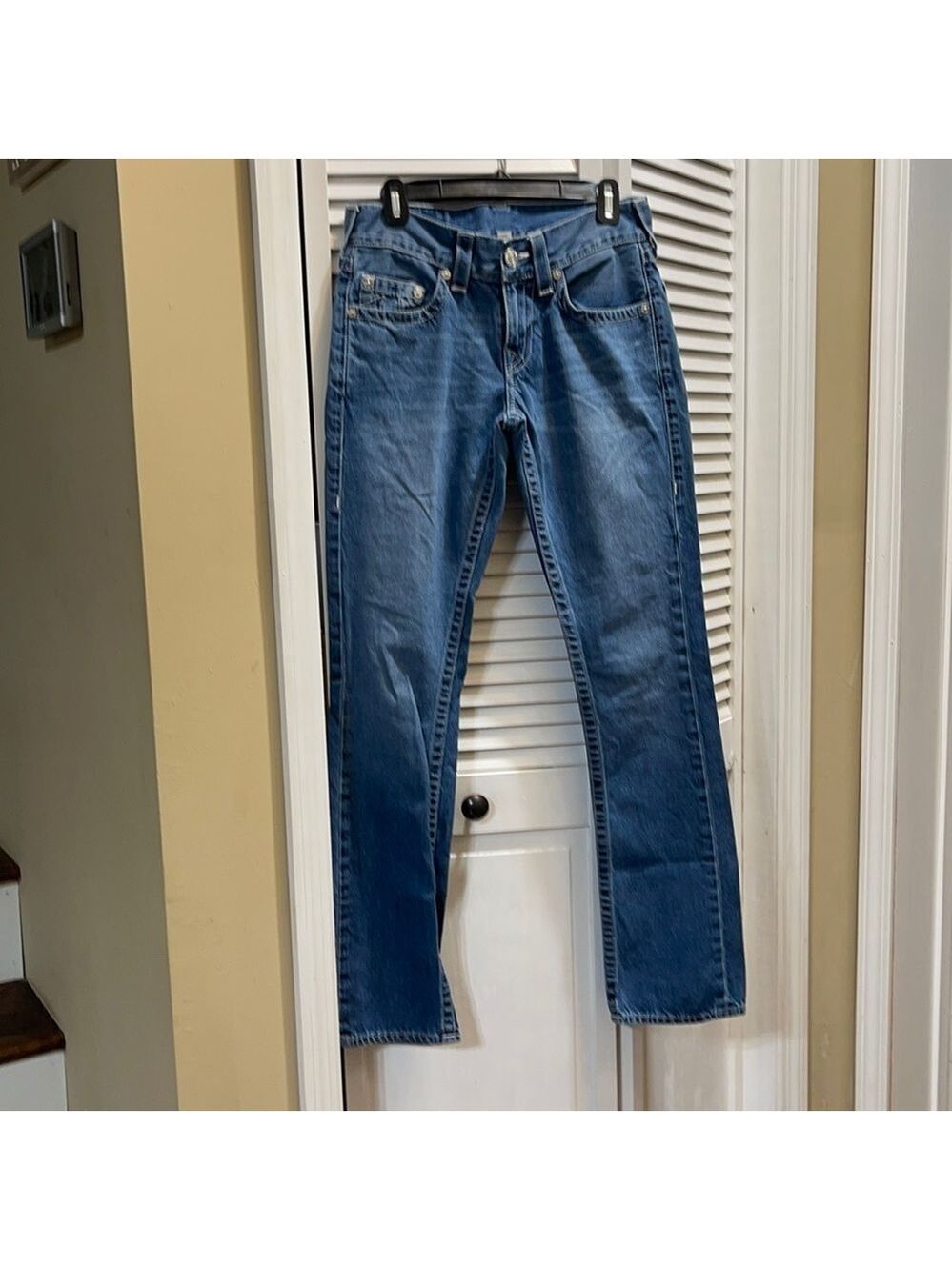 TRUE RELIGION STRAIGHT NATURAL JEANS F12
